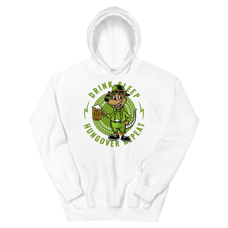 St Patty's Day Drink, Sleep, Hungover, Repeat Unisex Hoodie