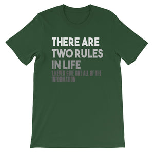 Two Rules In Live Unisex T-Shirt