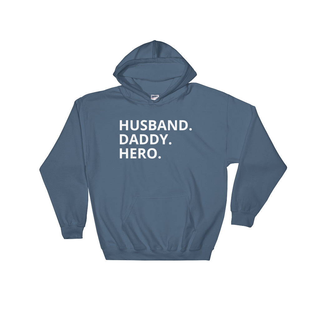 Husband, Daddy, Hero Men's Hoodie