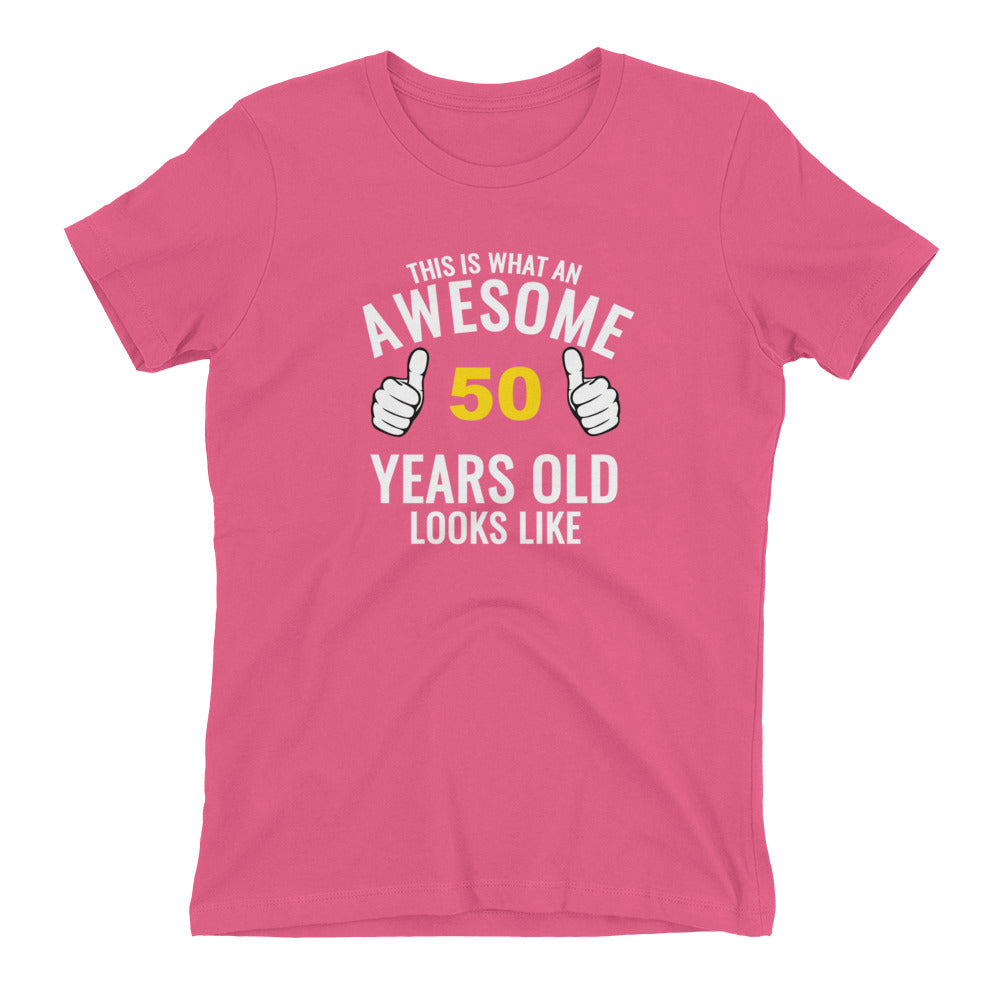 Awesome 50 Women's Fitted T-Shirt