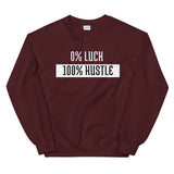 0% Luck - 100% Hustle Unisex Sweatshirt